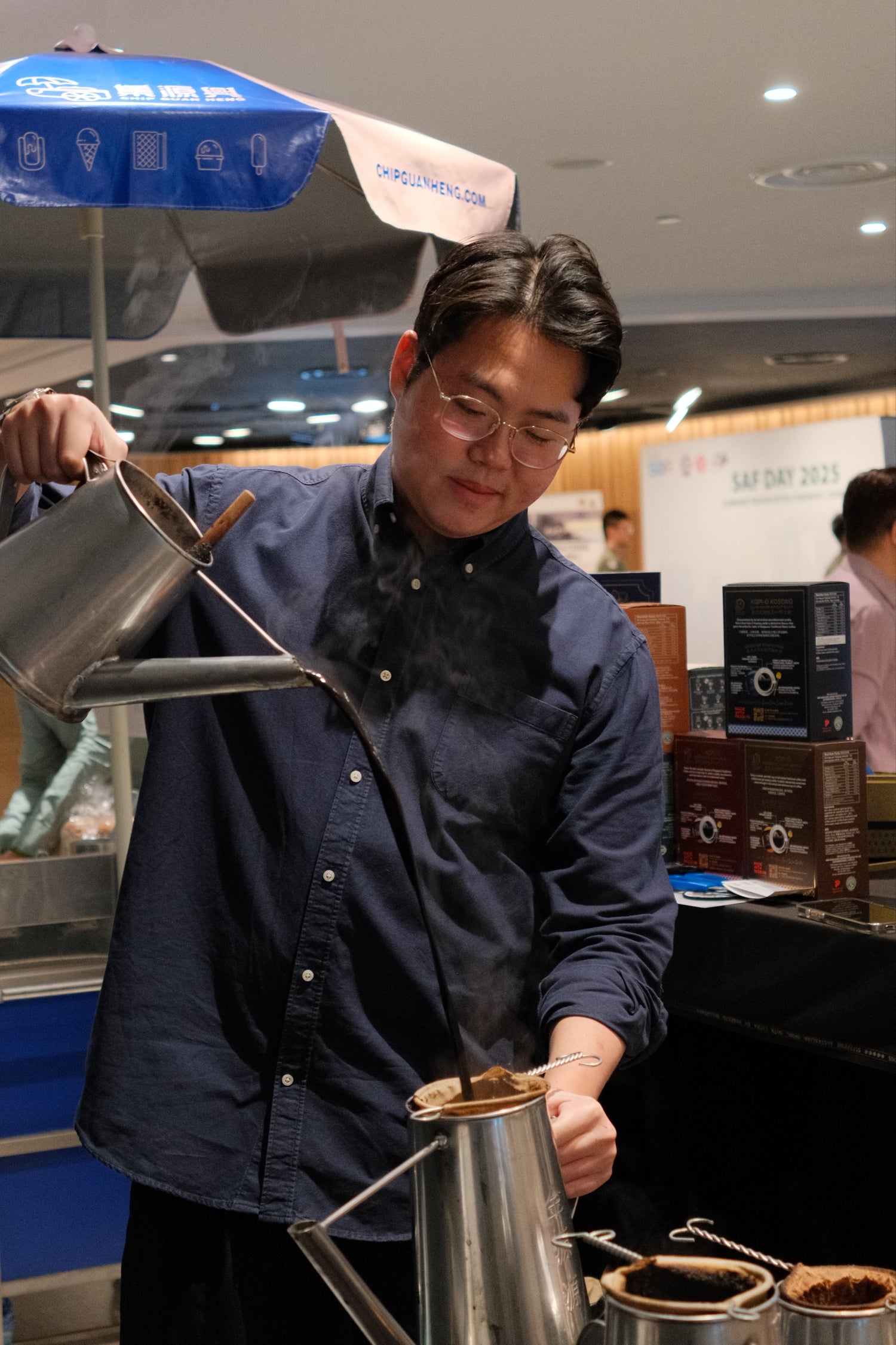 Events, Coffee Pulling, LIVE station, Singapore Traditional Coffee